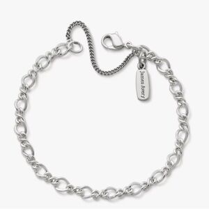 James Avery Silver Charm Bracelet with Red Tag